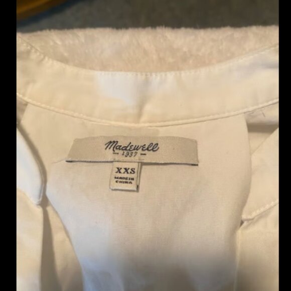 Madewell Women's XXS Black/white striped Tunic Dress - Picture 2 of 4